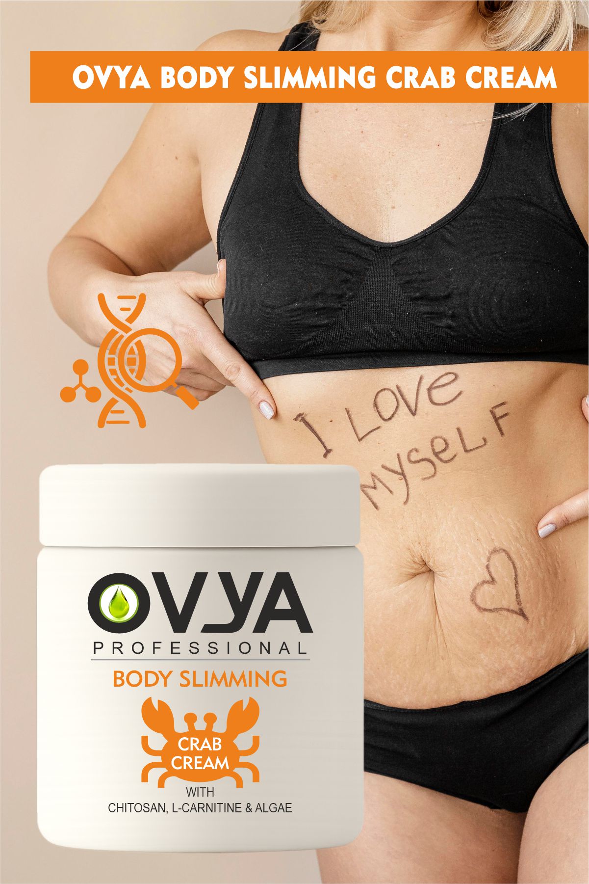 OVYA Selülite Ve Bacak Bakımına Özel Yengeç Kremi 500ml - Görsel 3