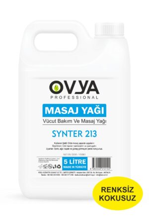 Ovya Profesyonel Kokusuz Naturel Spa Masaj Yağı 5Lt. (Synter213)