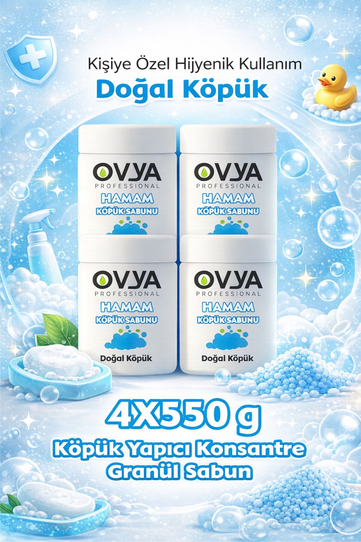 Ovya Hamam Sabunu Konsantre Granül 4x550g