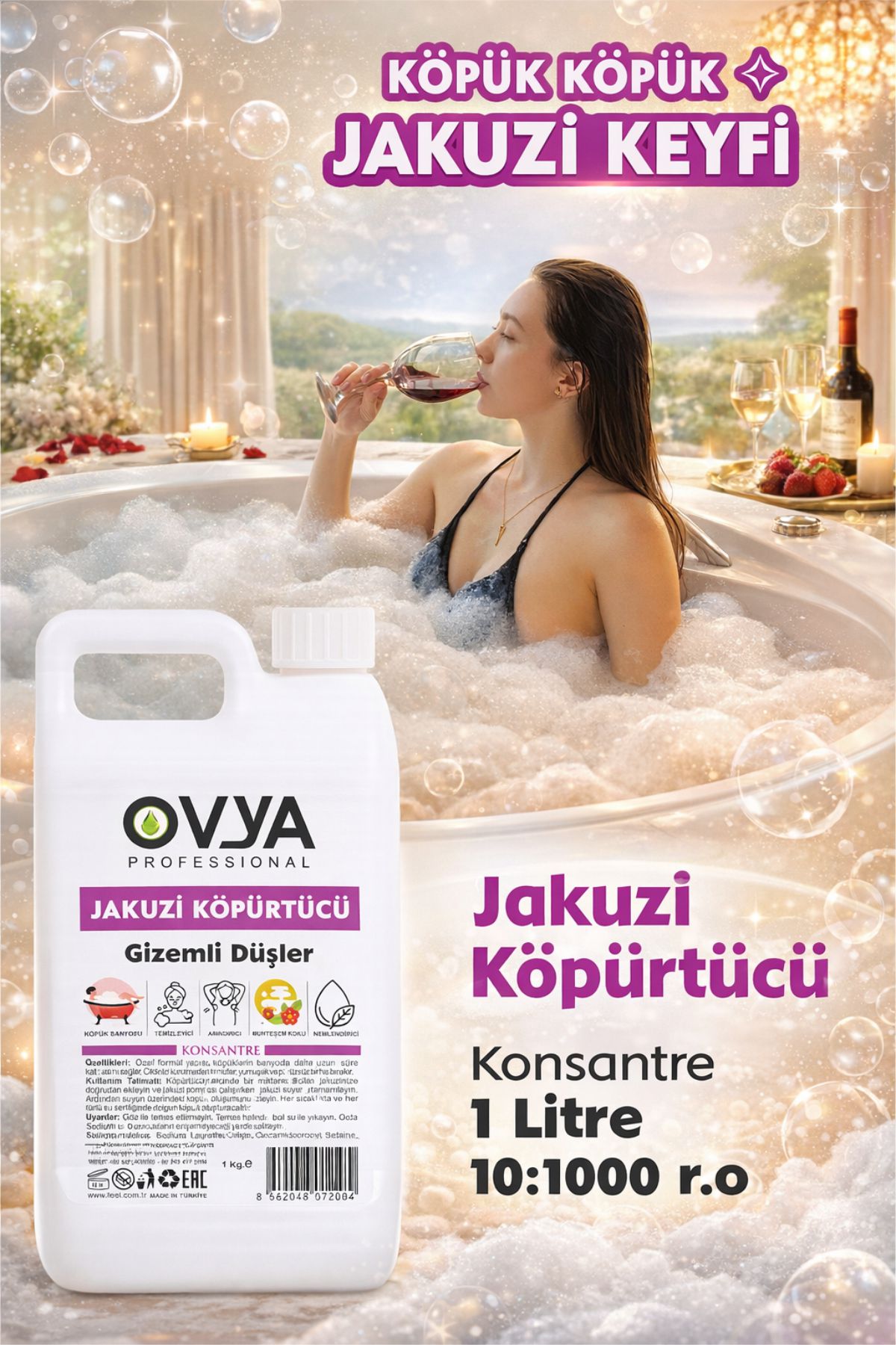 Ovya Konsantre Jakuzi Köpürtücü Banyo Köpüğü | Gizemli Düşler