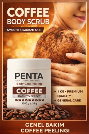 Penta Coffee Body Care, Akne Sivilce Ve Batık Karşıtı Vücut Bakım Peeling 1kg.