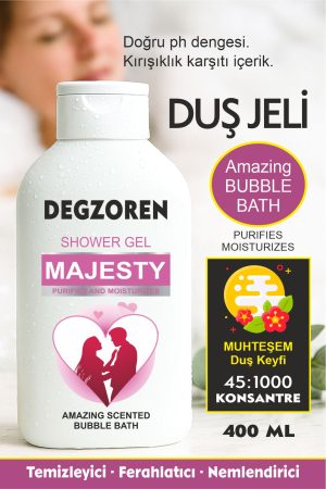 DEGZOREN Majesty Duş Jeli Banyo Köpüğü 3 Kata Kadar Daha Güçlü 400ml