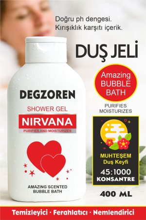 DEGZOREN Nirvana Duş Jeli Banyo Köpüğü 3 Kata Kadar Daha Güçlü 400ml