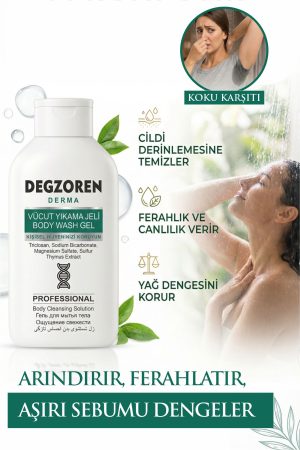 DEGZOREN Vücut Kokusuna Karşı Vücut Yıkama Jeli 400ml