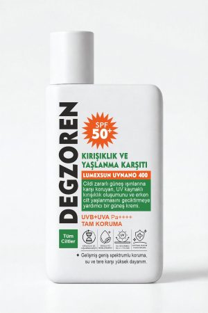 DEGZOREN SPF 50+ PA++++ Kırışıklık & Yaşlanma Karşıtı Güneş Kremi 50 ml
