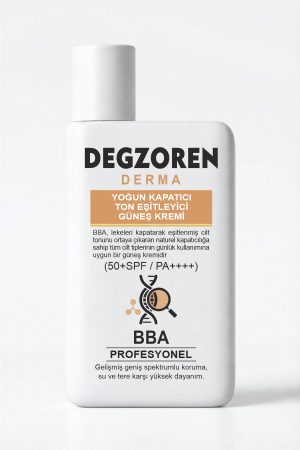 DEGZOREN Derma SPF 50+ PA++++ Yoğun Kapatıcı Ton Eşitleyici Yüz Güneş Kremi 50ml
