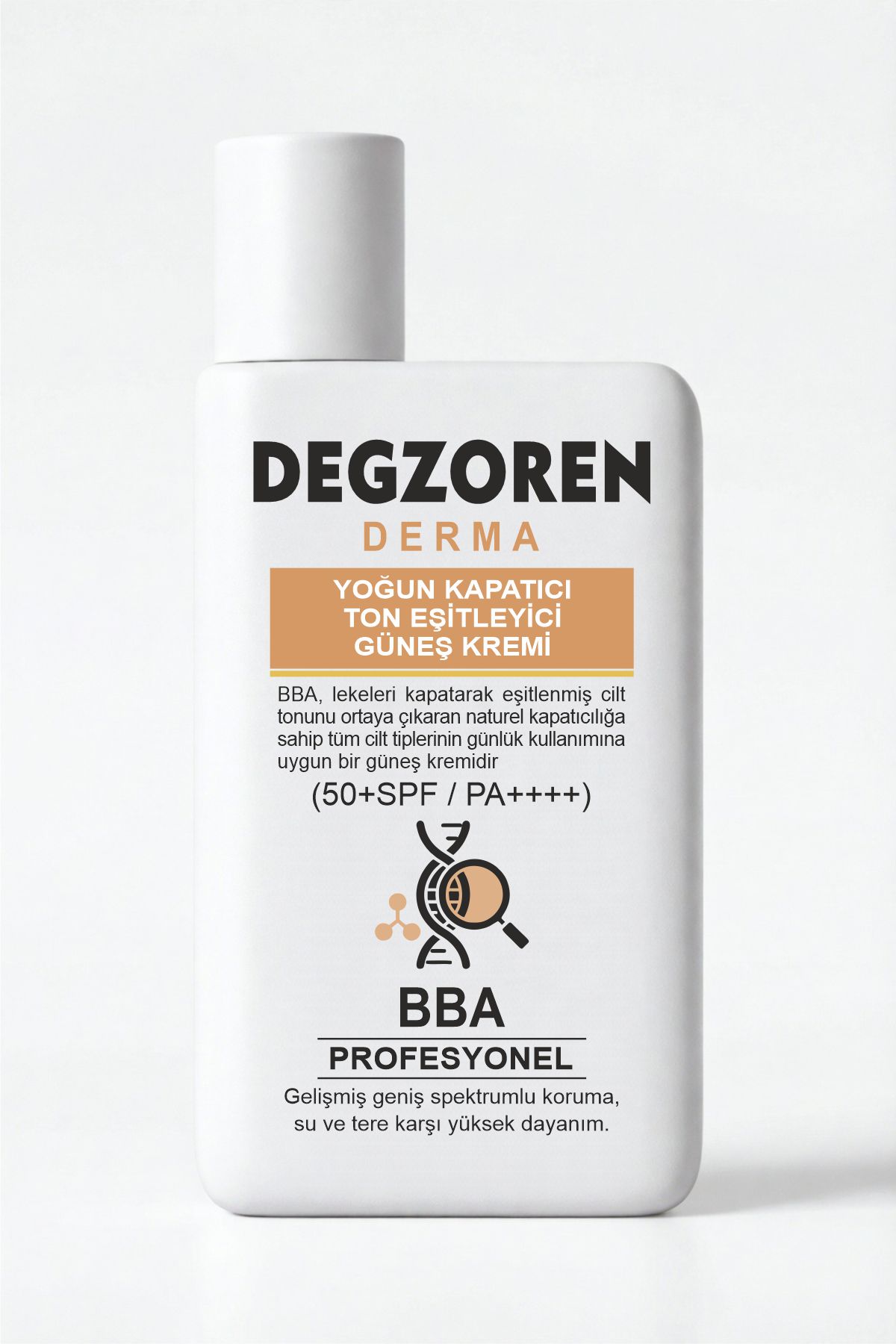 DEGZOREN Derma SPF 50+ PA++++ Yoğun Kapatıcı Ton Eşitleyici Yüz Güneş Kremi 50ml