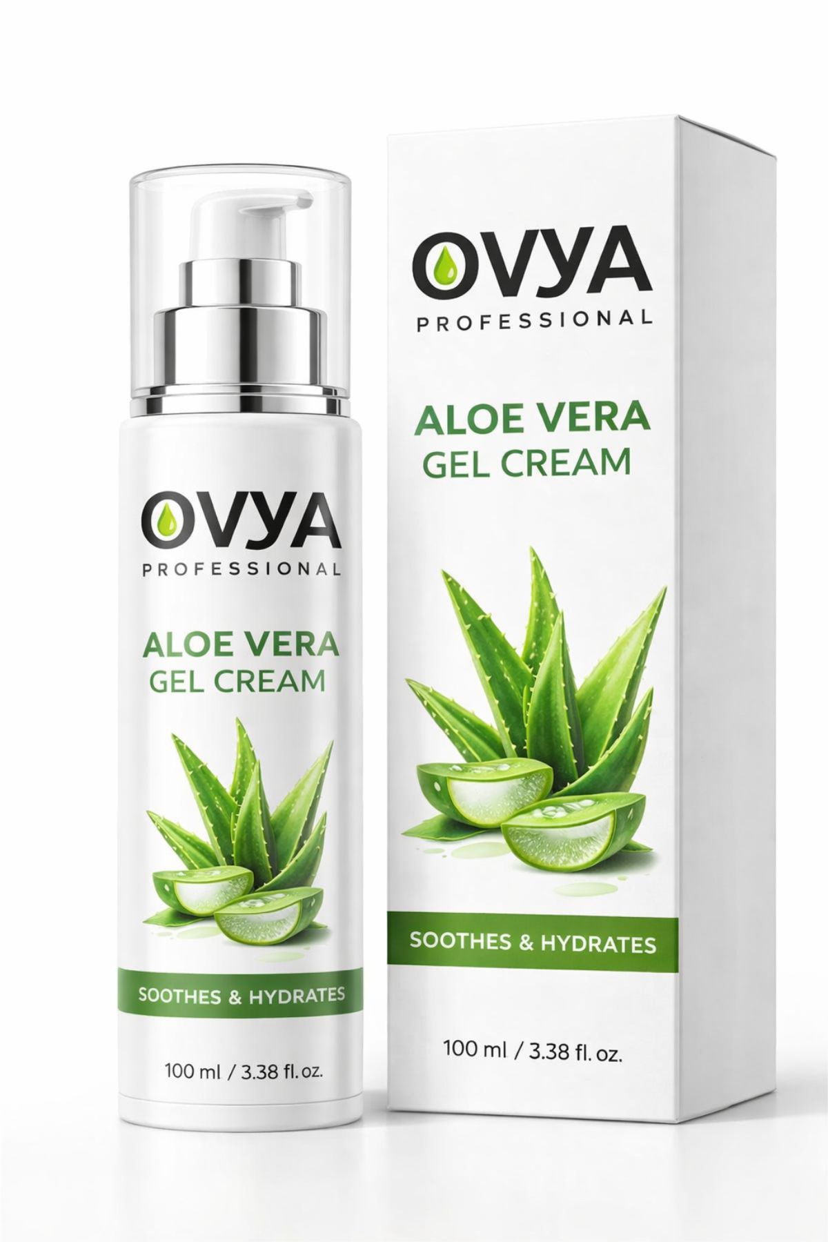 Ovya Professional Aloe Vera Jel Krem 100 ml | Yoğun Nemlendirici & Yatıştırıcı Bakım