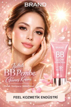 Su Geçirmez Pembe Renkli BB Güneş Kremi Bazı